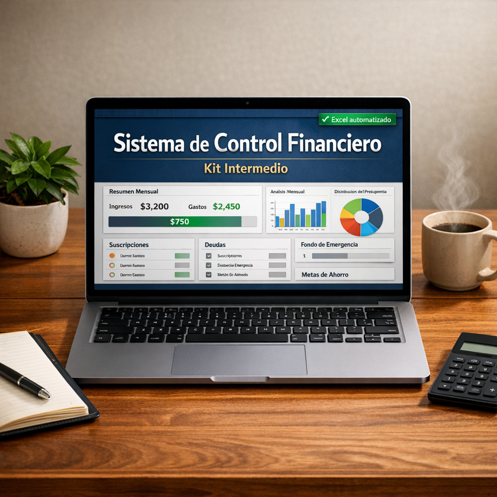 Sistema de Control Financiero Personal (Kit Intermedio).
